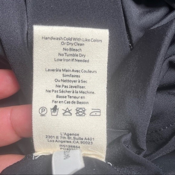 L'Agence Edita black dress Size XS - Picture 6 of 8